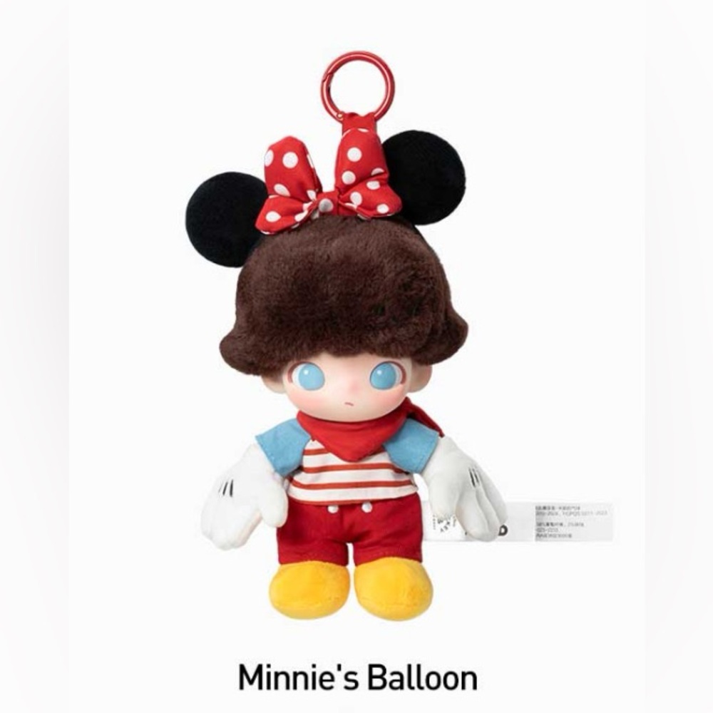 Authentic DIMOO x DISNEY vinyl Plush Pendant - SEALED, CONFIRMED MINNIE BALLOON
